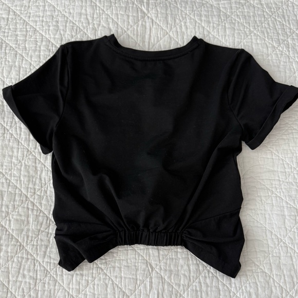 Walter Baker Black Short Sleeve Twist Tee - Picture 4 of 14